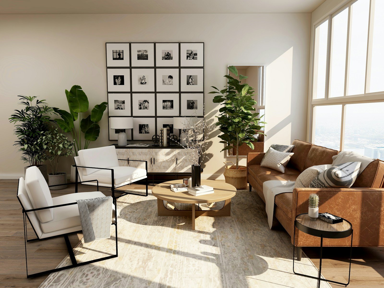 A bright living room; illustrative image